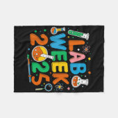 Medisch Lab Wetenschapper Retro Lab Week 2025 Phle Fleece Deken (Voorkant (Horizontaal))