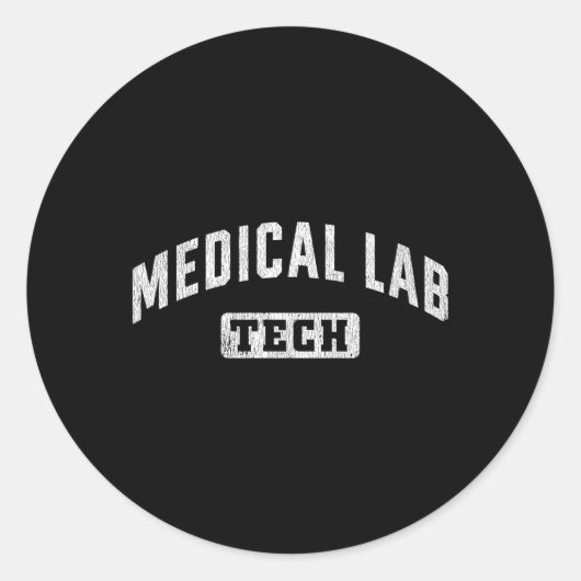 Medisch Laboratorium Tech Laboratorium Technologis Ronde Sticker (Voorkant)