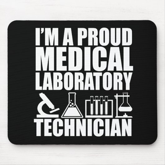 Medisch laboratorium tech laboratoriumtechnicus muismat (Voorkant)