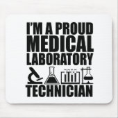 Medisch laboratorium tech laboratoriumtechnicus muismat (Voorkant)