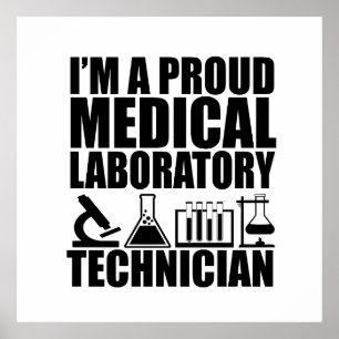 Medisch laboratorium tech laboratoriumtechnicus poster