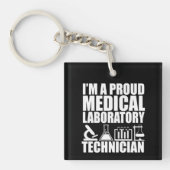 Medisch laboratorium tech laboratoriumtechnicus sleutelhanger (voorkant)
