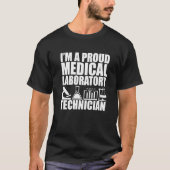 Medisch laboratorium tech laboratoriumtechnicus t-shirt (Voorkant)