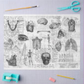  medisch lichaam Gothic B&W-weefselpapier Tissuepapier (Craft)