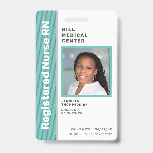 Medisch Medewerker Groene Foto-ID Badge