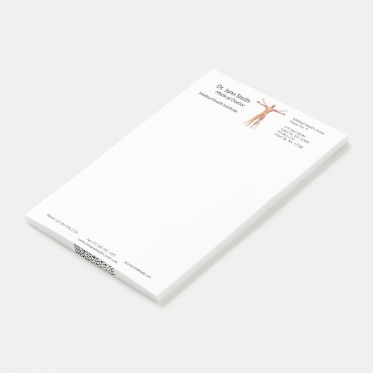 Medisch menselijk lichaam skeletspieren Post-it® n Post-it® Notes (Schuin)