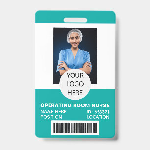 Medisch OK-verpleegkundige foto ID Badge