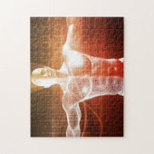 Medisch onderzoek naar het menselijk lichaam als c legpuzzel (Verticaal)