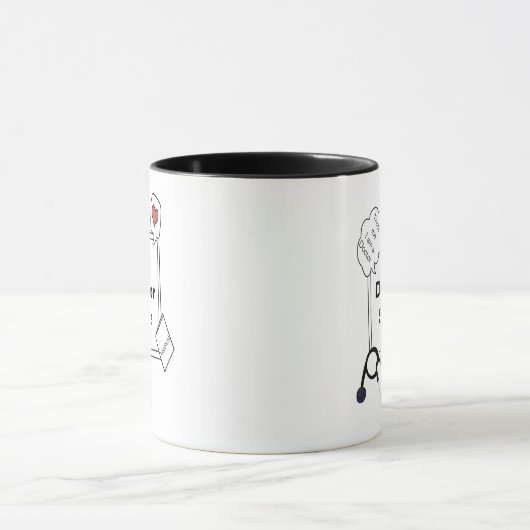 Medisch ontwerp cadeau voor de dokter mok (Midden)