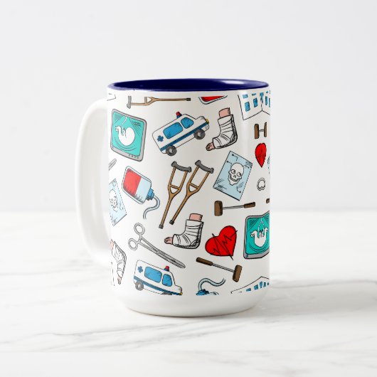 Medisch Ontwerp Keramische Mok (Voorkant links)