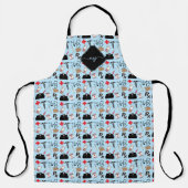 Medisch Patroon met Veranderlijke Achtergrondkleur Schort (Voorkant)