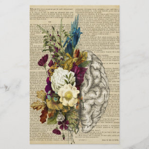medisch poster voor de anatomie van de hersenen briefpapier