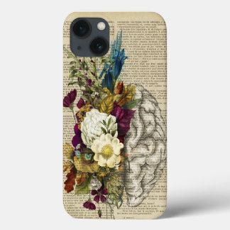 medisch poster voor de anatomie van de hersenen iPhone 13 hoesje