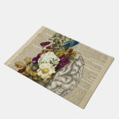 medisch poster voor de anatomie van de hersenen deurmat (Schuin)