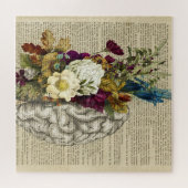 medisch poster voor de anatomie van de hersenen legpuzzel (Horizontaal)