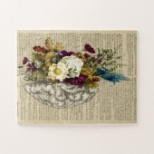 medisch poster voor de anatomie van de hersenen legpuzzel (Horizontaal)