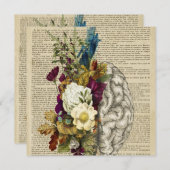 medisch poster voor de anatomie van de hersenen menu (Voorkant / Achterkant)