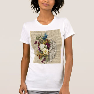 medisch poster voor de anatomie van de hersenen t-shirt