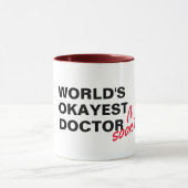 medisch rector van de wereld, grappig moeras mok (Midden)