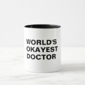 medisch rector van de wereld, grappig moeras mok (Midden)