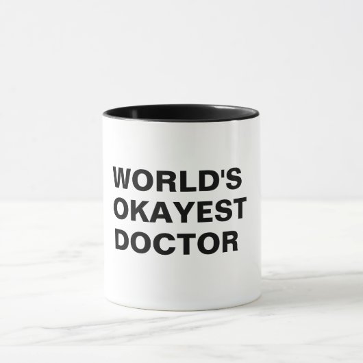 medisch rector van de wereld, grappig moeras mok (Midden)