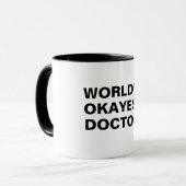 medisch rector van de wereld, grappig moeras mok (Voorkant links)