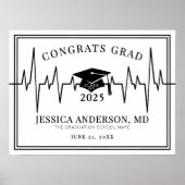 Medisch School Afstuderen Welkom Teken Poster (Voorkant)