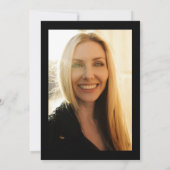 Medisch School Black White Marble Photo Afstuderen Kaart (Achterkant)