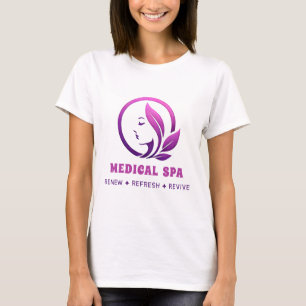 🌸 Medisch Spa Logo Aesthetic Wellness Kliniek 💜 T-shirt