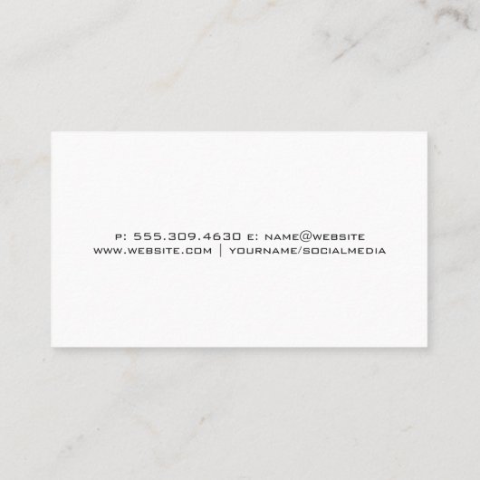 medisch specialist | verpleegsterspictogram visitekaartje (Achterkant)