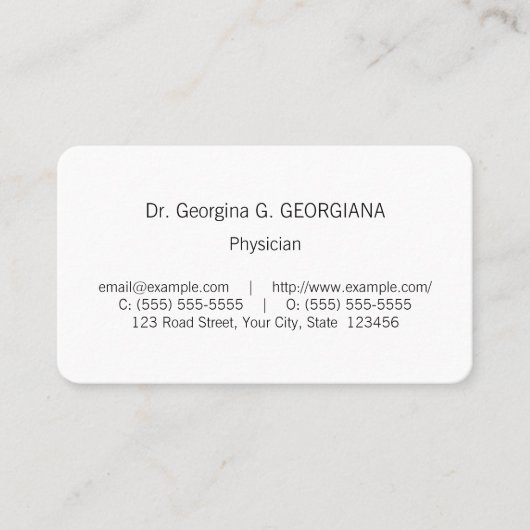  Medisch Specialist Visitekaartje (Voorkant)