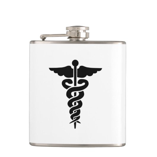 Medisch symbool heupfles (Voorkant)