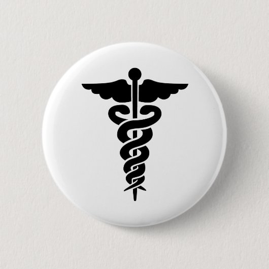 Medisch symbool ronde button 5,7 cm (Voorkant)