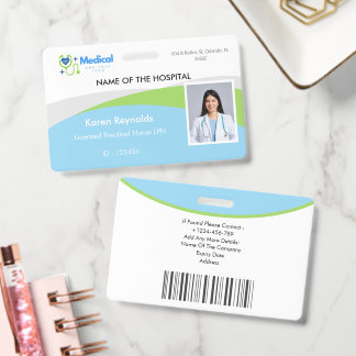 Medisch Ziekenhuis Verpleegster Foto ID-badge met Badge
