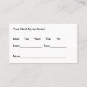 Medische afspraak Visitekaartjes Stethoscoop (Achterkant)