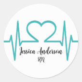 Medische Afstudeerfeest Ronde Sticker (Voorkant)