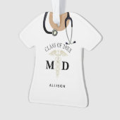 Medische Afstuderen Scrub top-gepersonaliseerd Ornament (voorkant)