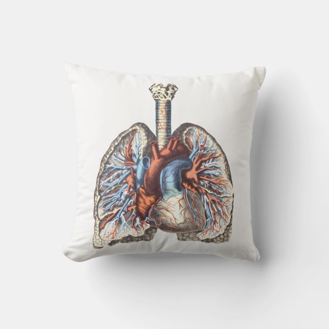medische anatomie Anatomical Lungs Kussen (Voorkant)