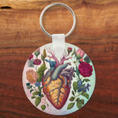 Medische Anatomie Hartbloem Doctor Sleutelhanger (Achterkant)