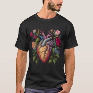 Medische Anatomie Hartbloem Doctor T-shirt