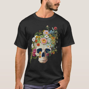 medische anatomie schedel bloemendokter t-shirt