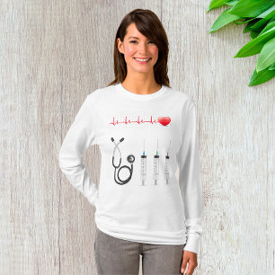 Medische apparatuur Hartslag Gezondheidszorg T-shirt
