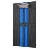 Medische arts MD Caduceus op koolstofvezelstijl Klembord