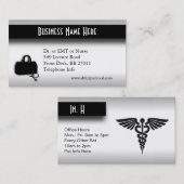 Medische arts Silver Visitekaartje (Voorkant / Achterkant)