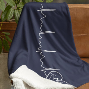 Medische arts Verpleegkundige Aangepaste Kleur Gep Sherpa Deken