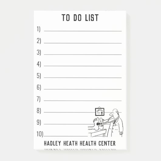 Medische Artsen Gezondheidscentrum aan Persoonlijk Post-it® Notes (Voorkant)
