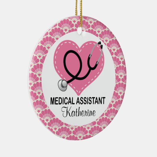 Medische assistent Aangepaste versiering Keramisch Ornament (Rechts)