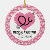 Medische assistent Aangepaste versiering Keramisch Ornament (Voorkant)