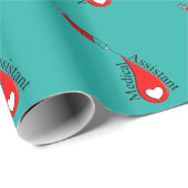 Medische assistent Bloed Slagkunst Cadeaupapier (Rol Hoek)