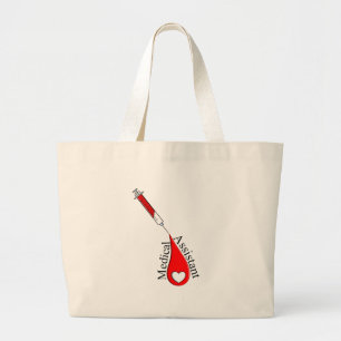 Medische assistent Bloed Slagkunst Grote Tote Bag